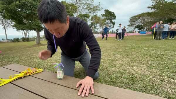 連李總經理也下場和同隊一起爭取榮譽（數據科技公司活動）