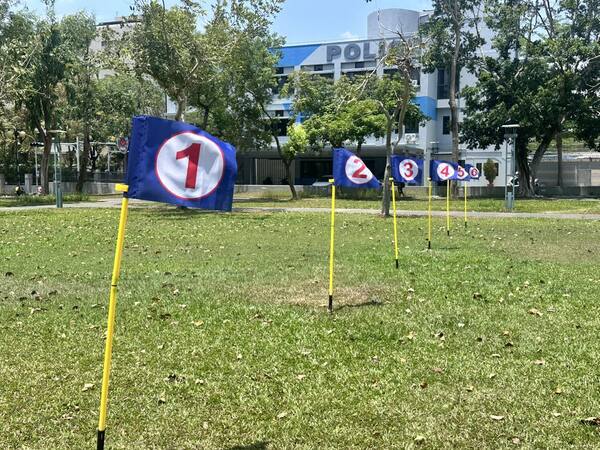 國內首創賽道以數字旗幟呈現（免費場地佈置服務，室內戶外使用）