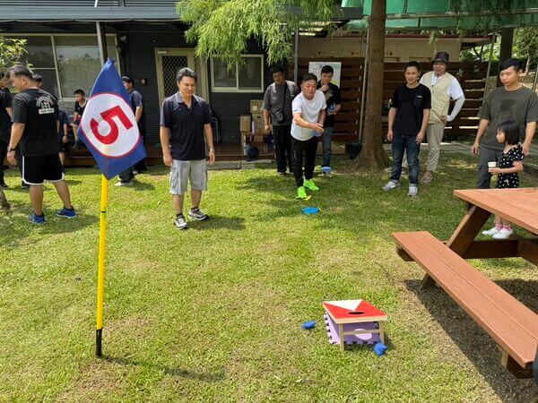 投擲高手團康遊戲：豐泰企業家庭日活動（南投休閒農場）