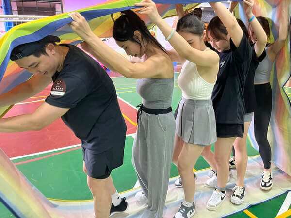 時來運轉趣味競賽（同心協力追求勝利）：緻己美學診所公司活動