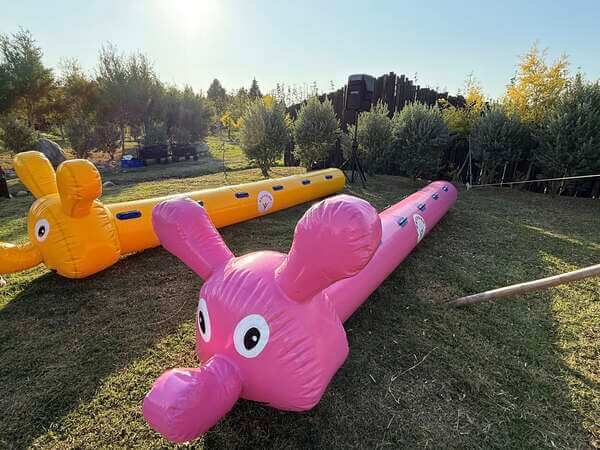 全台唯一客制化生產之安全充氣毛毛蟲設備(台積電tsmc公司日員工日活動) 全台唯一客制化生產之安全充氣毛毛蟲設備(台積電tsmc公司日員工日活動)