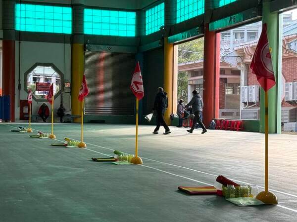 各項遊戲設備依照活動順序排列展現專業流程與效率