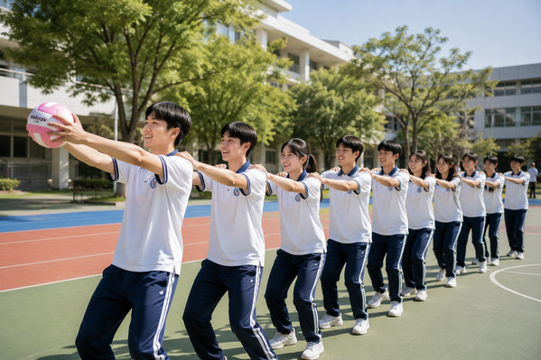 翻山越嶺團康遊戲：最整齊與標準之比賽姿勢