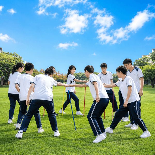 左右橫移趣味競賽：考驗與發揮團隊合作精神之歡樂競賽